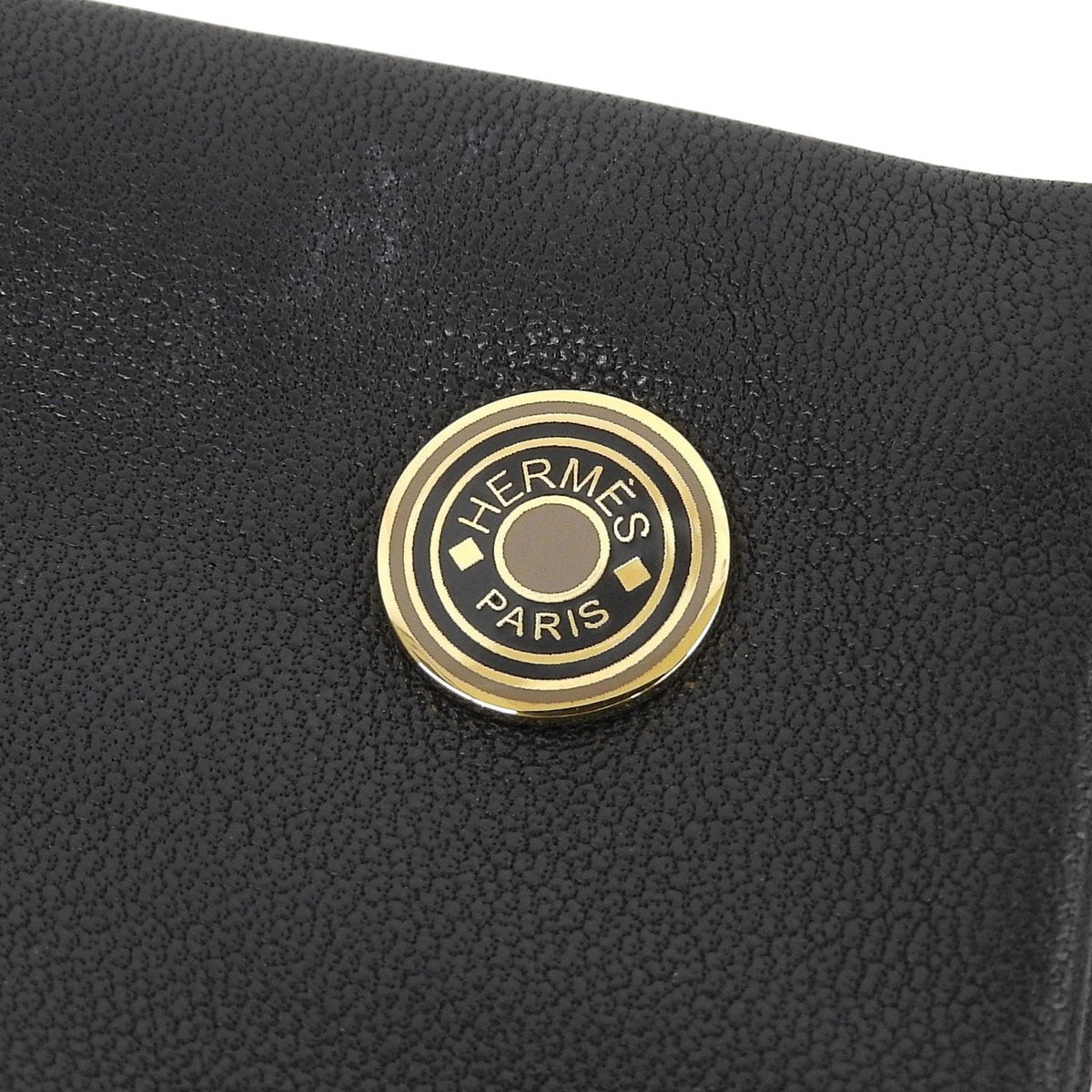 Hermes Jump Lambskin Cashmere 100% Sellier Buttons Horse Show Gloves Black 7.5 — view 8
