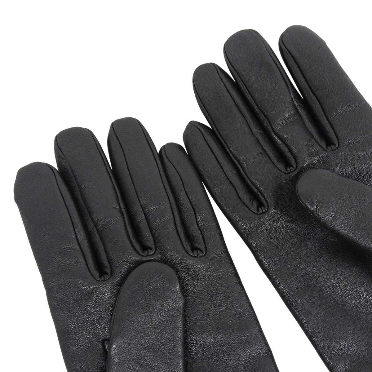 Hermes Jump Lambskin Cashmere 100% Sellier Buttons Horse Show Gloves Black 7.5 — view 6