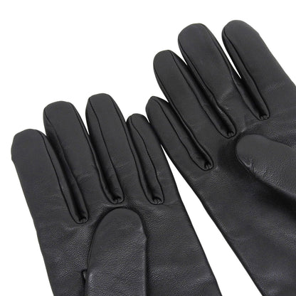 Hermes Jump Lambskin Cashmere 100% Sellier Buttons Horse Show Gloves Black 7.5 — view 6