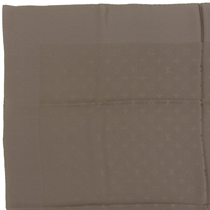 Louis Vuitton Carre Monaco Monogram Silk 100% Scarf Khaki — view 3