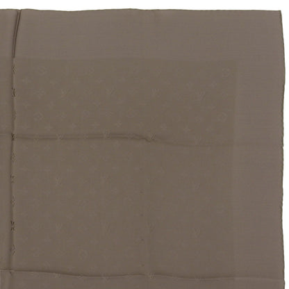 Louis Vuitton Carre Monaco Monogram Silk 100% Scarf Khaki — view 4