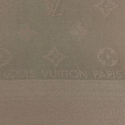 Louis Vuitton Carre Monaco Monogram Silk 100% Scarf Khaki — view 7
