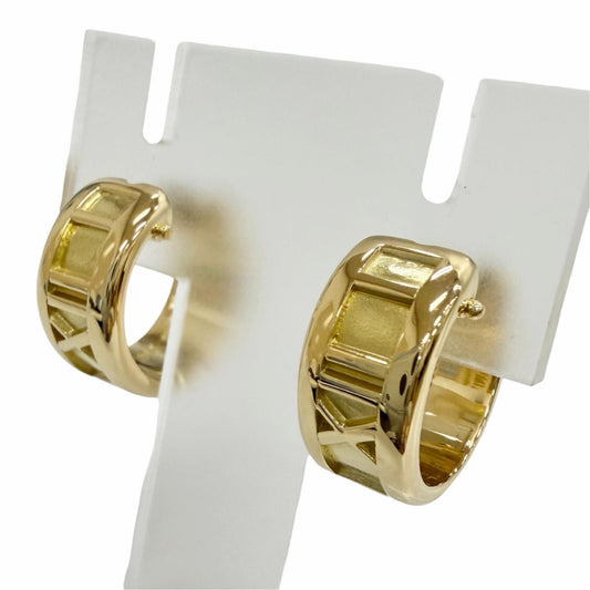 Tiffany & Co Atlas Hoop Earrings 750 Yellow Gold