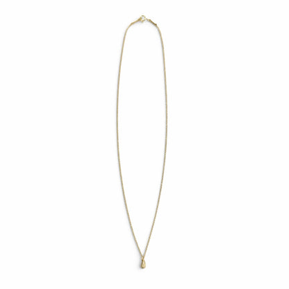 Tiffany & Co Teardrop Mini Pave Necklace Diamond 750 Yellow Gold — view 4