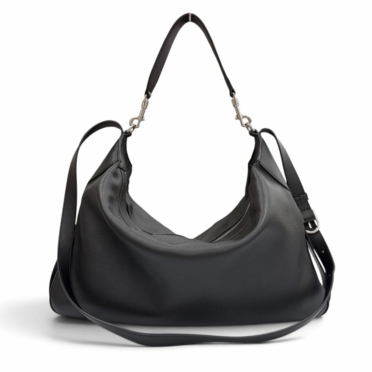 Celine Supplement Grain Calfskin Large Strap Romy 2-Way Shoulder Bag Black — view 4