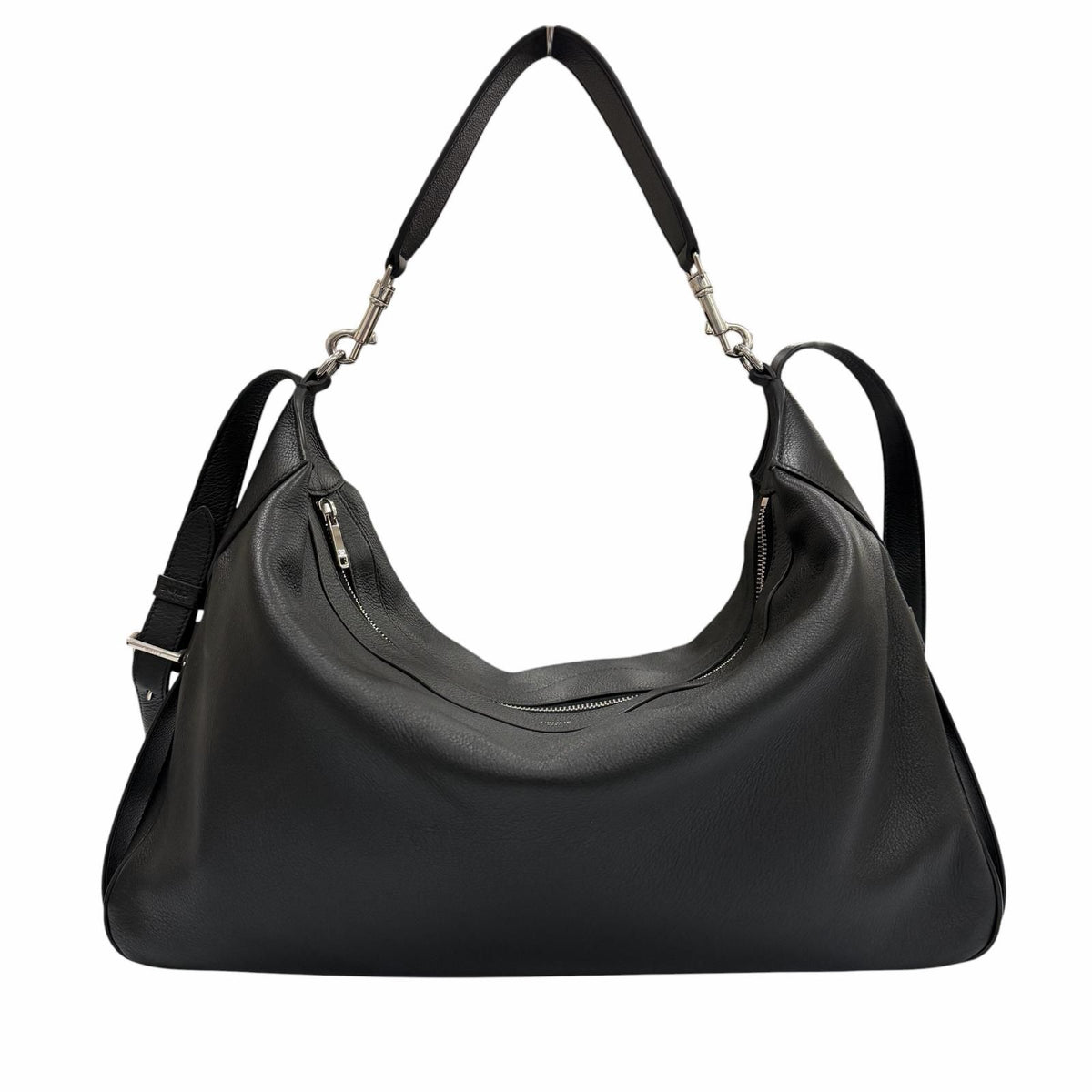 Celine Supplement Grain Calfskin Large Strap Romy 2-Way Shoulder Bag Black