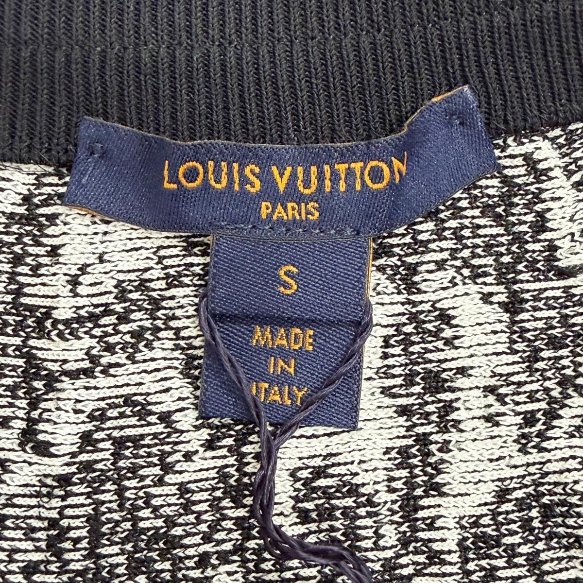 Louis Vuitton All Over Print Jacquard Mini Flare Skirt Black White — view 7
