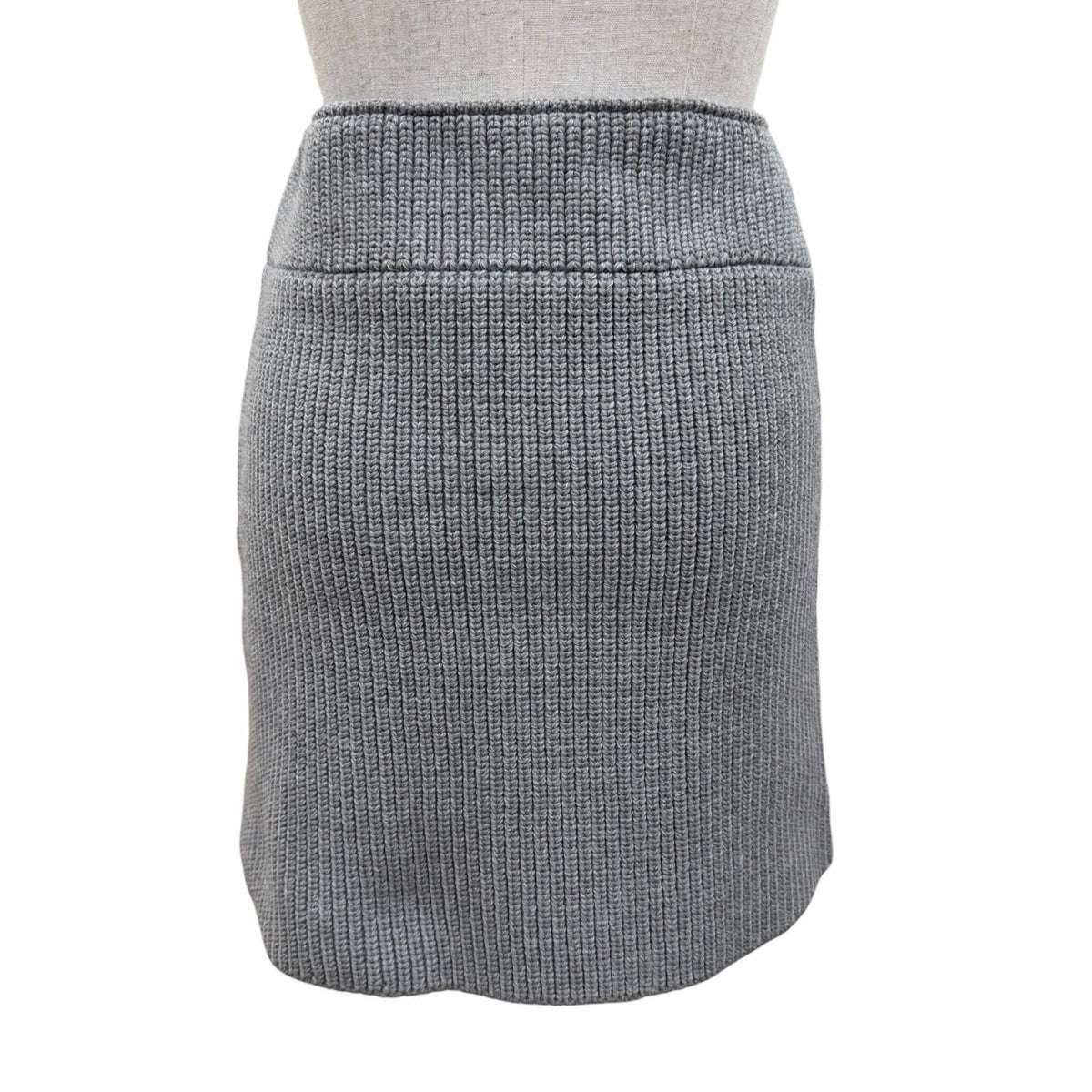 Louis Vuitton Wool LV Circle Logo Knit Mini Skirt Gray XS — view 5