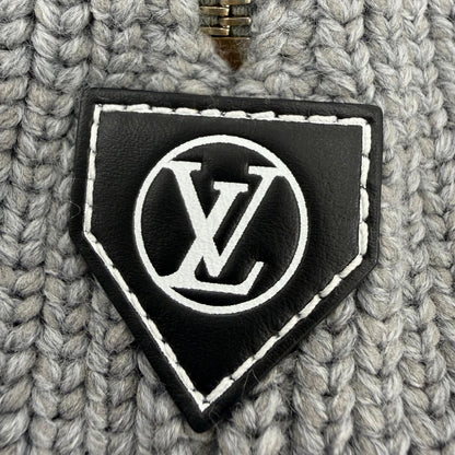 Louis Vuitton Wool LV Circle Logo Knit Mini Skirt Gray XS — view 7