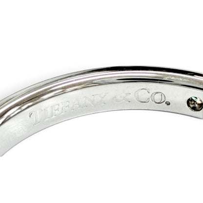 Tiffany & Co Elsa Peretti Stacking Band Ring Diamond Platinum — view 5