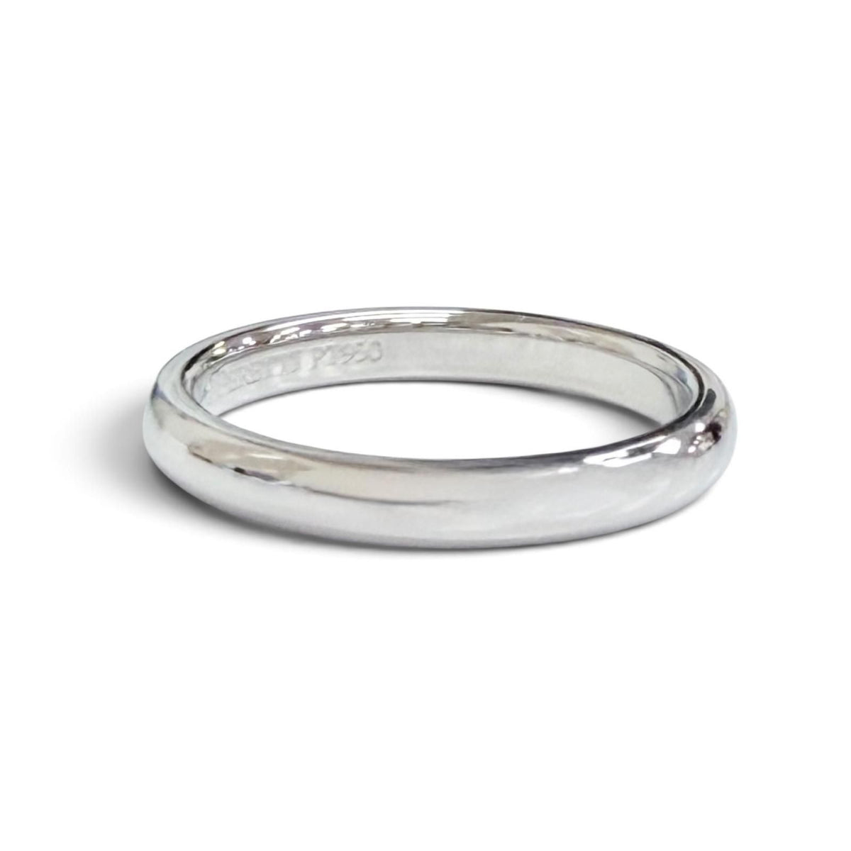 Tiffany & Co Elsa Peretti Stacking Band Ring Diamond Platinum — view 2