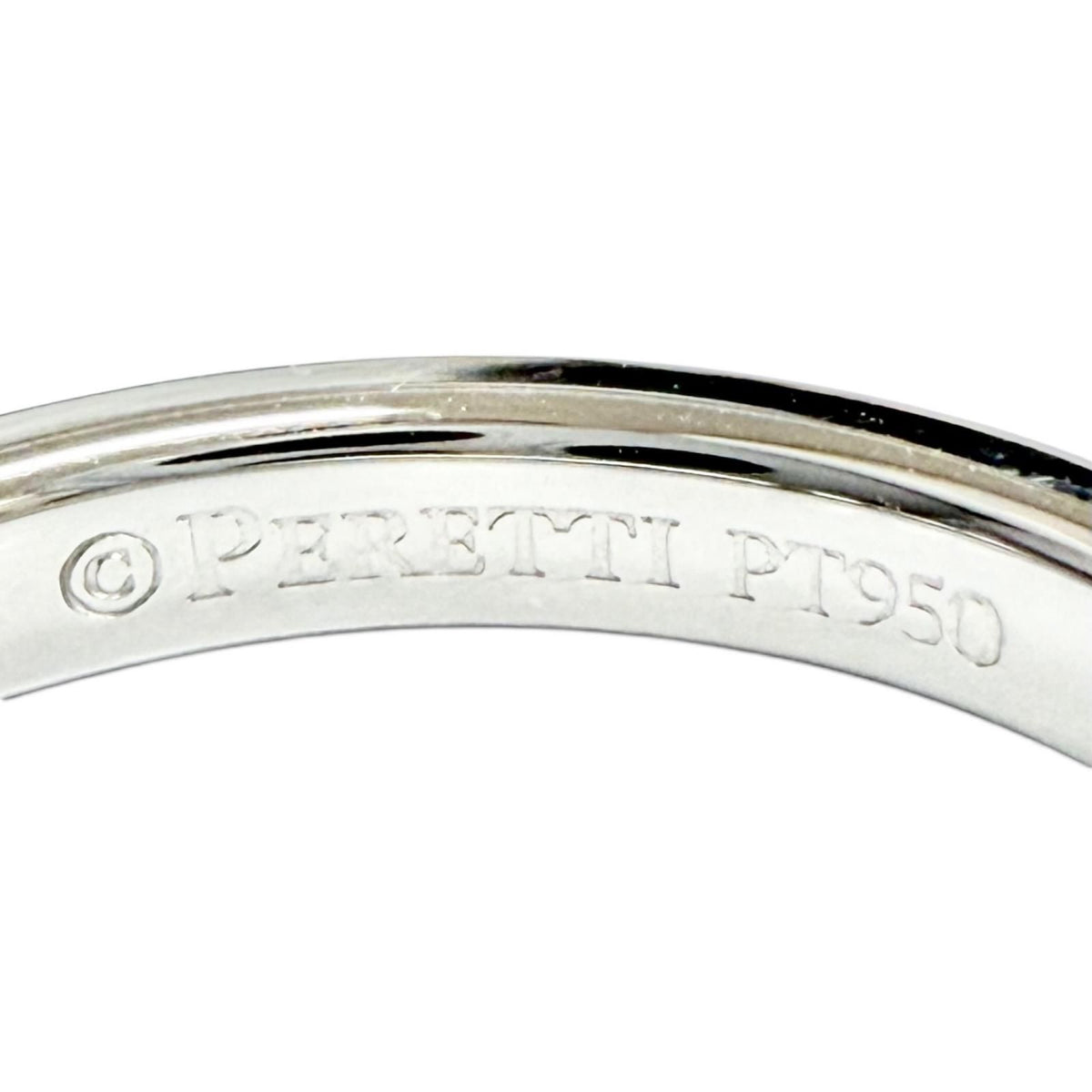 Tiffany & Co Elsa Peretti Stacking Band Ring Diamond Platinum — view 6