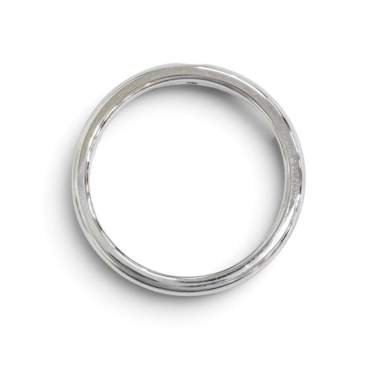Tiffany & Co Elsa Peretti Stacking Band Ring Diamond Platinum — view 4