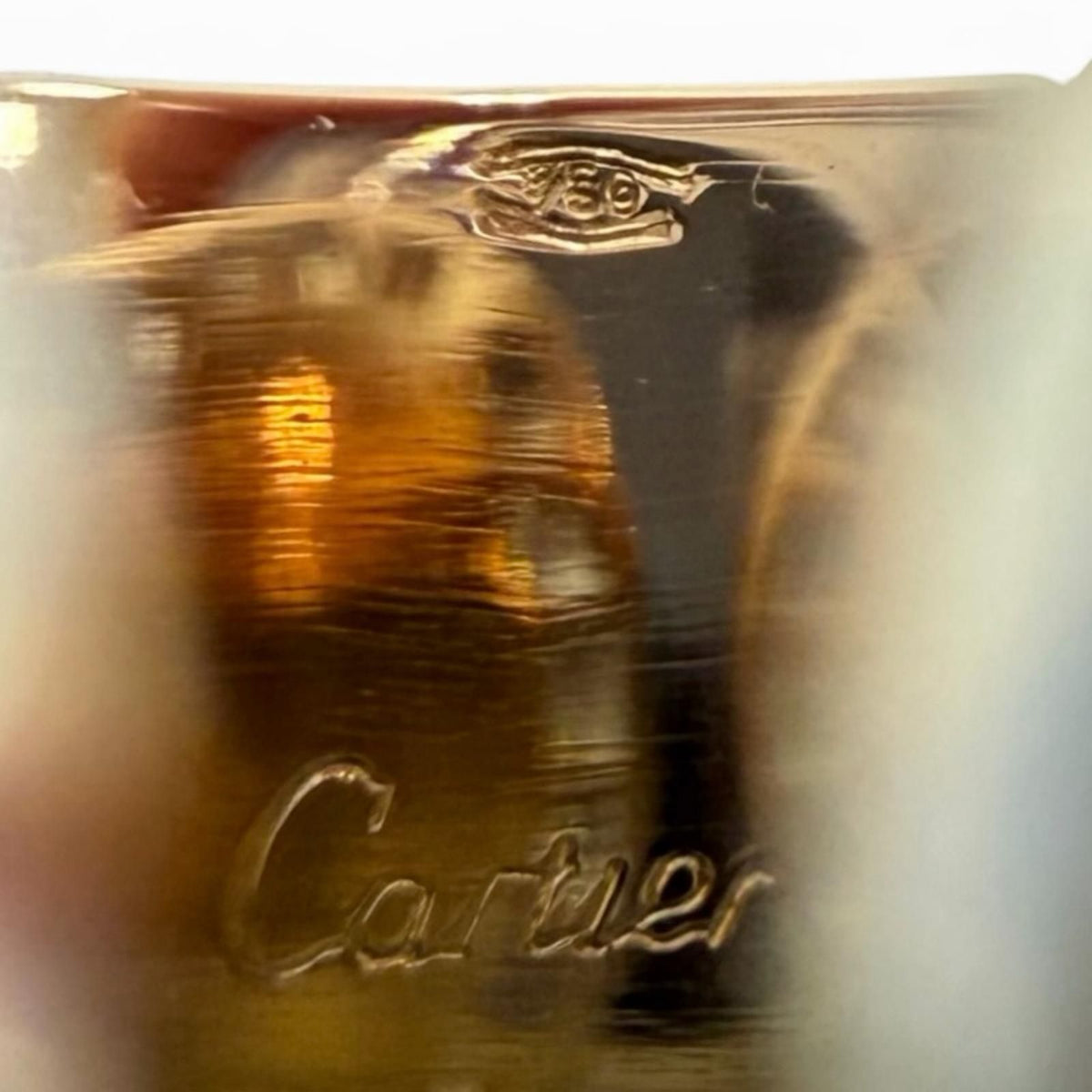 Cartier 750 Diamond 2C de Blue C Large LM Three Color Ring — view 5