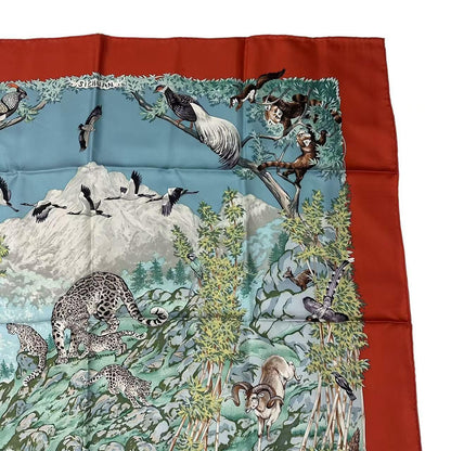 Hermes Scarf Silk Carre 90 Sichuan Orange — view 3