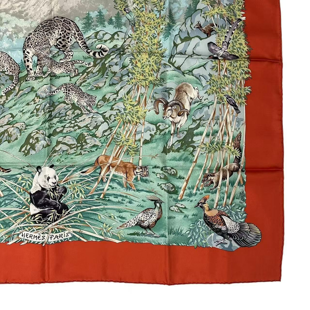Hermes Scarf Silk Carre 90 Sichuan Orange — view 5