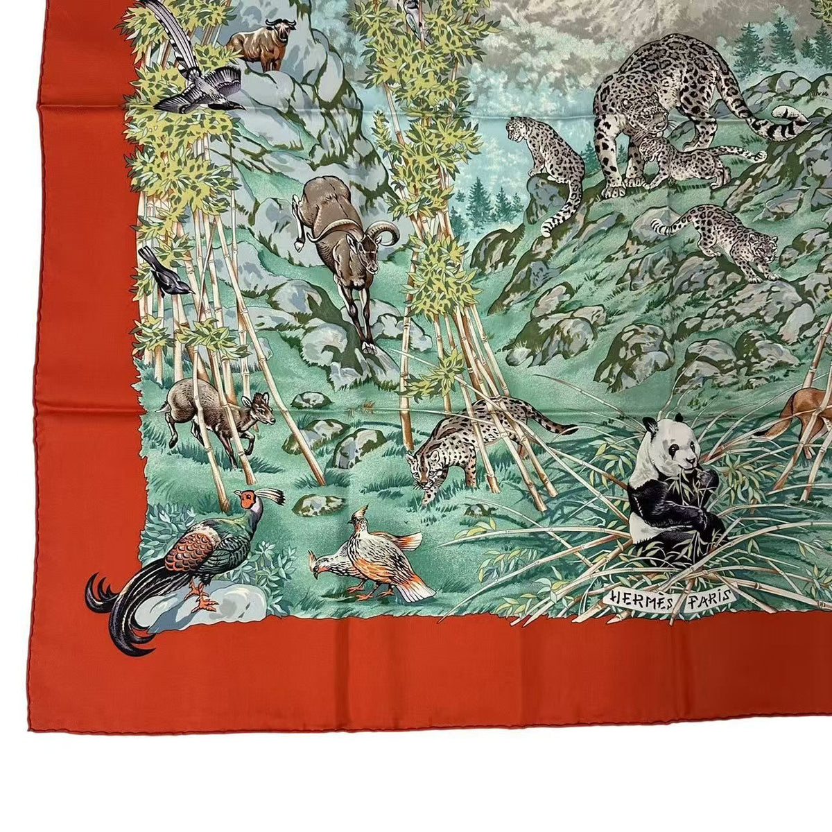 Hermes Scarf Silk Carre 90 Sichuan Orange — view 4