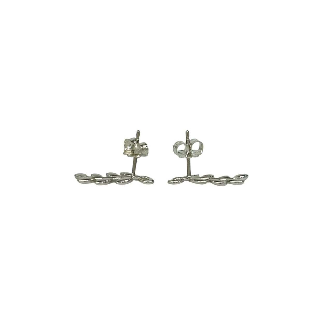 Tiffany & Co Vintage Leaf Earrings 925 Sterling Silver — view 4