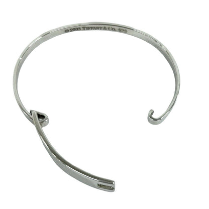 Tiffany & Co Rectangle ID Plate Bangle 925 Sterling Silver Bracelet — view 7