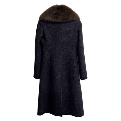Celine Coat S Purple Long Sleeve Fall Winter 36 — view 2