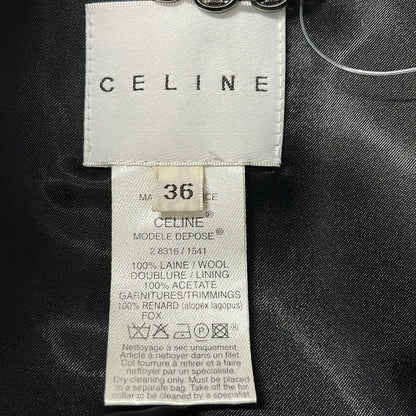 Celine Coat S Purple Long Sleeve Fall Winter 36 — view 3
