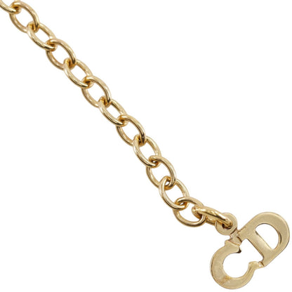 Dior Ribbon Gold Plated Rhinestone Necklace — view 6