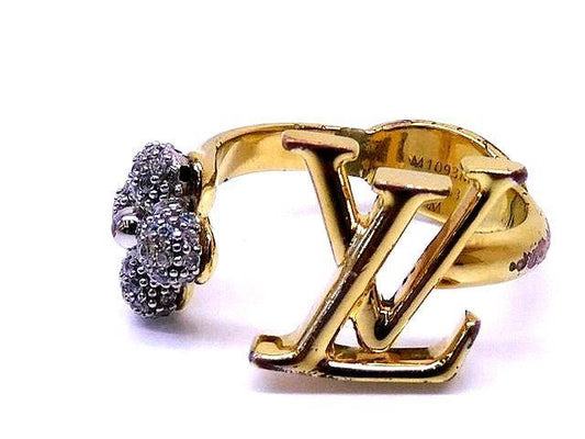Louis Vuitton LV Glam Ring M Gold Silver