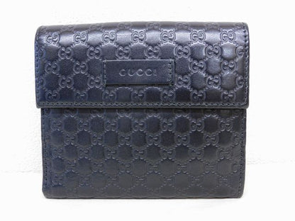 Gucci Micro Guccissima GG Leather Compact Wallet Black