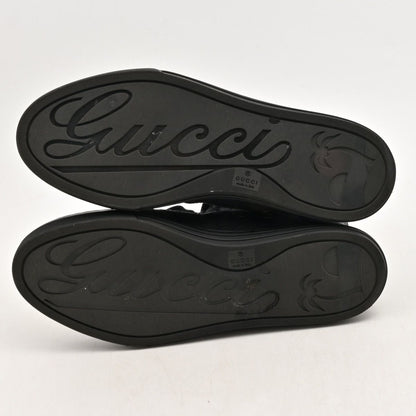 Gucci Sneakers Dark Gray Black GG Pattern High Cut Leather — view 4