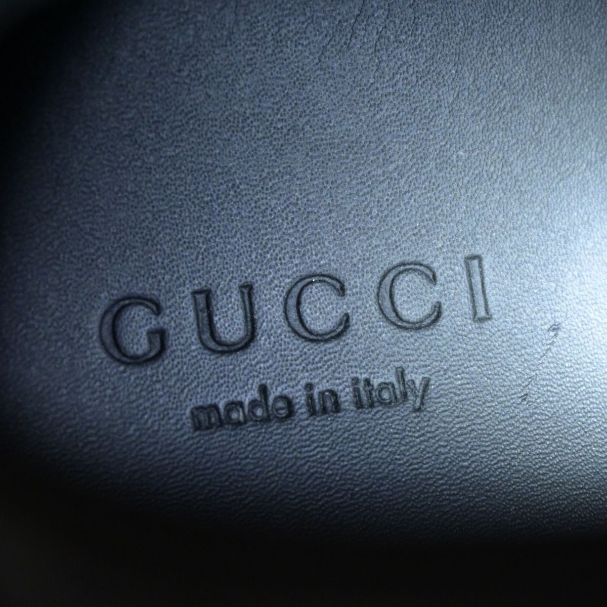 Gucci Sneakers Dark Gray Black GG Pattern High Cut Leather — view 5