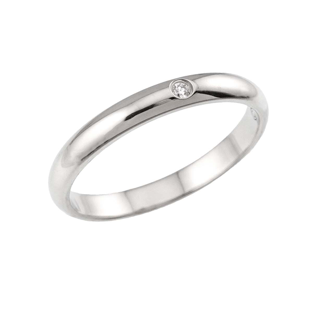 Cartier 1895 Classic 50 Ring Diamond Pt Platinum — view 5