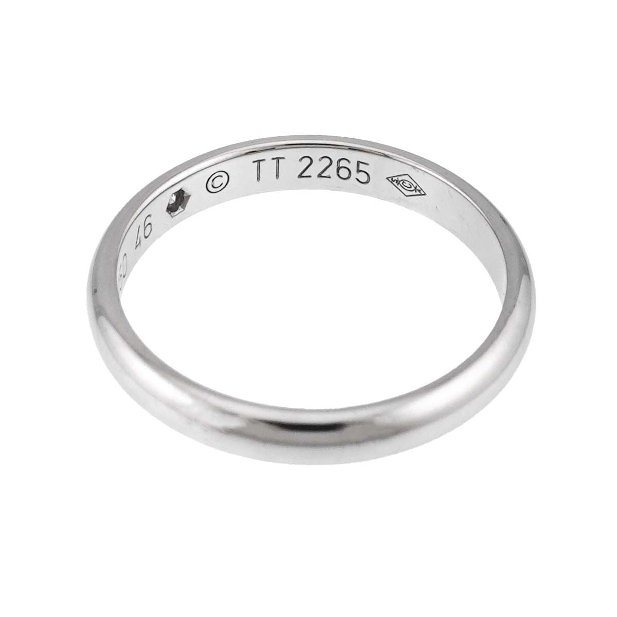 Cartier 1895 Classic 46 Ring Diamond Pt Platinum — view 4