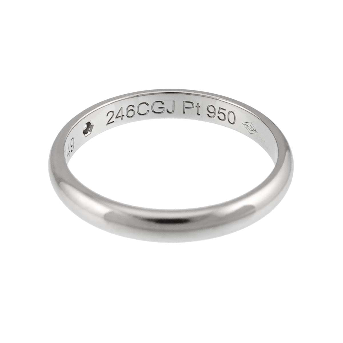 Cartier 1895 Classic 49 Ring Diamond Pt Platinum — view 4