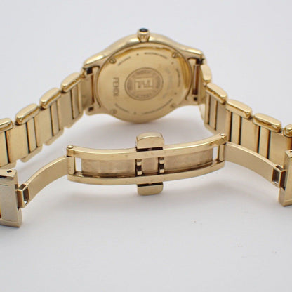 Fendi Quartz Gold White Dial Strap Watch — view 6
