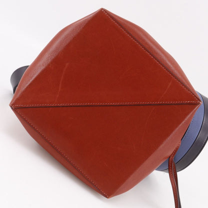 Hermes Licol 17 Bicolor Strap Leather Red Shoulder Bag — view 7