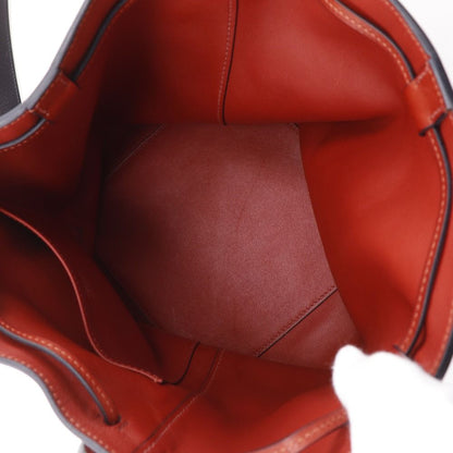 Hermes Licol 17 Bicolor Strap Leather Red Shoulder Bag — view 5