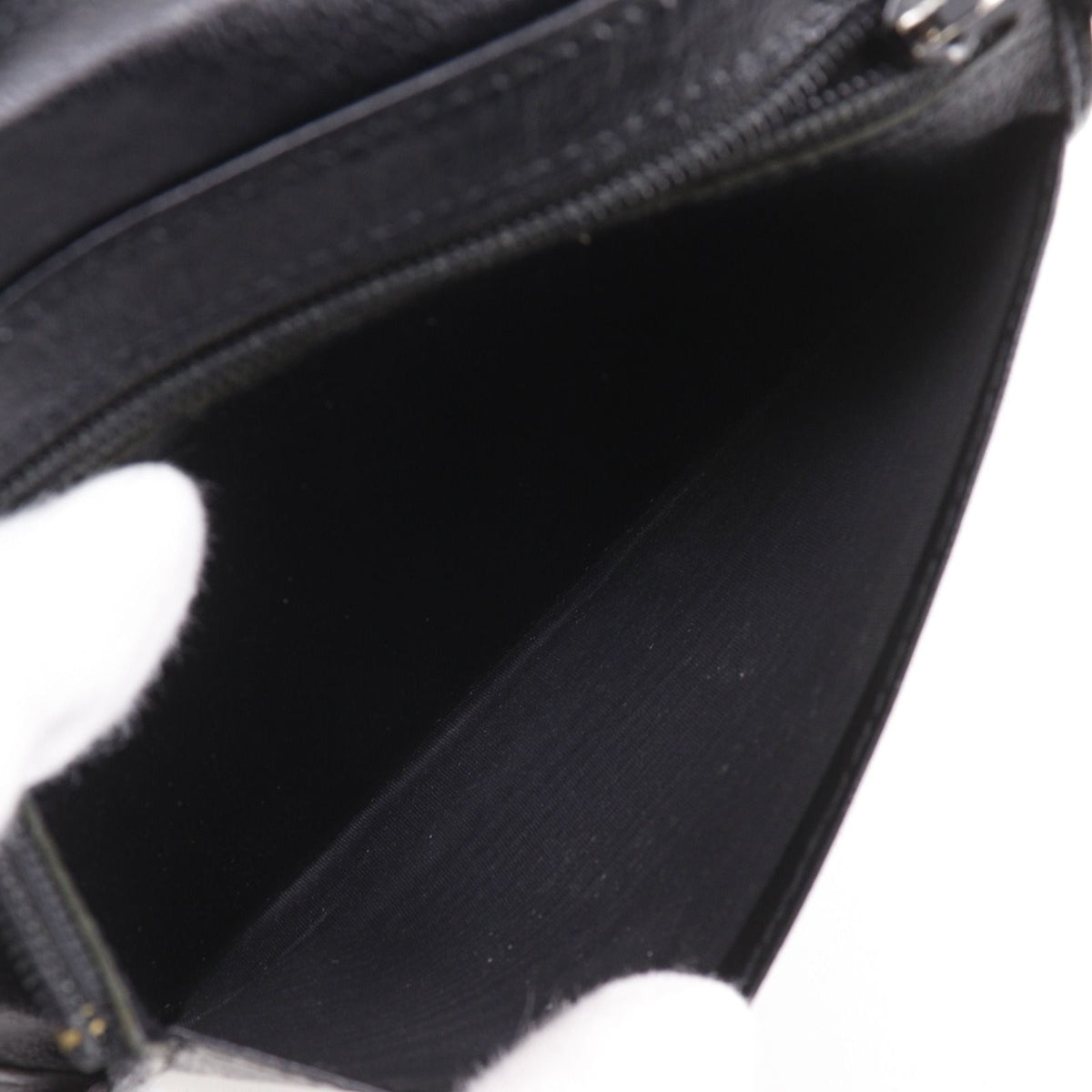 Chanel CC Logo Calfskin Black Bifold Wallet — view 8