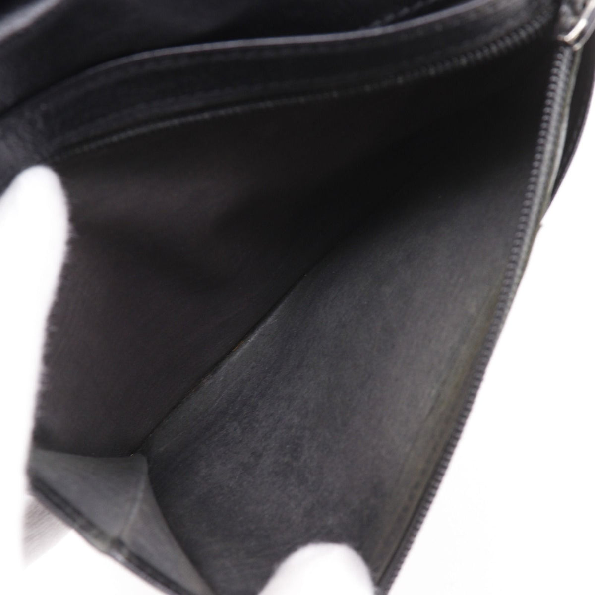 Chanel CC Logo Calfskin Black Bifold Wallet — view 7