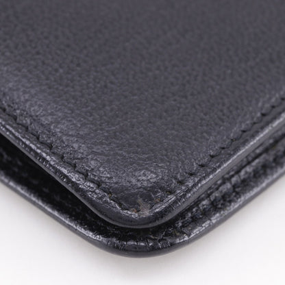 Chanel CC Logo Calfskin Black Bifold Wallet — view 4