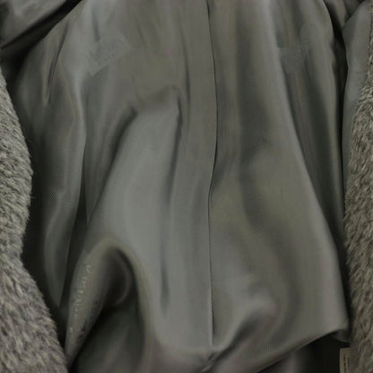 Max Mara Studio Alpaca Wool Shaggy Coat Long Gray 40 — view 4