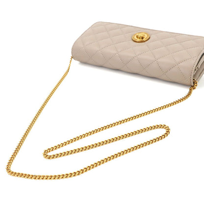 Versace Medusa Quilted Shoulder Bag Leather Beige Gold — view 6