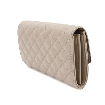 Versace Medusa Quilted Shoulder Bag Leather Beige Gold — view 4
