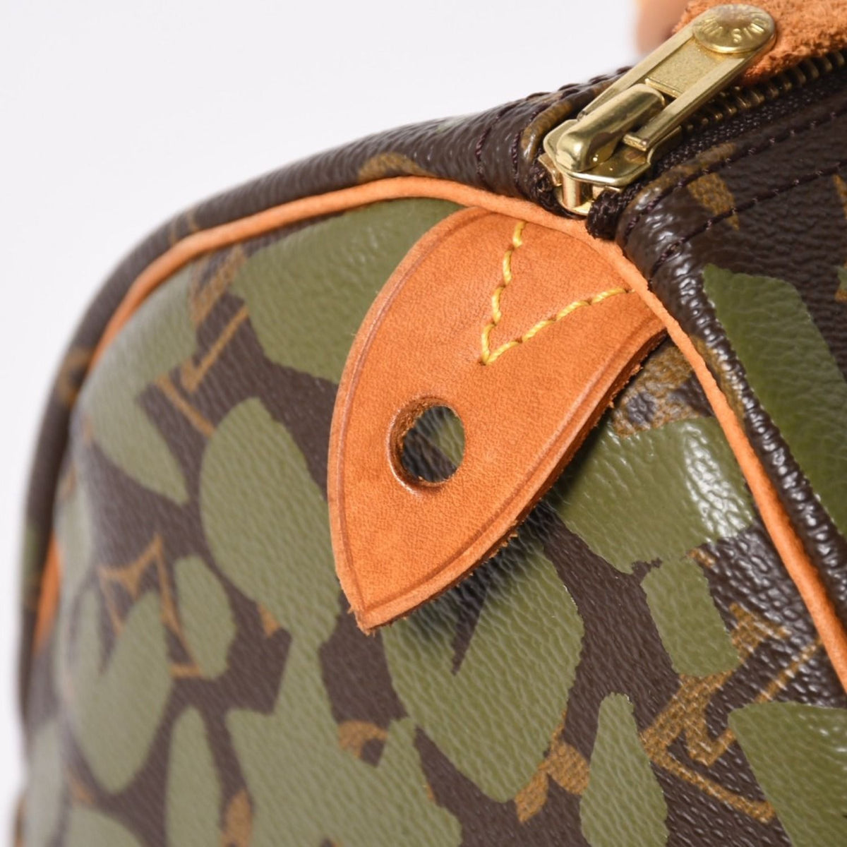 Louis Vuitton Handbag Speedy 30 Monogram Graffiti Khaki Gold — view 7