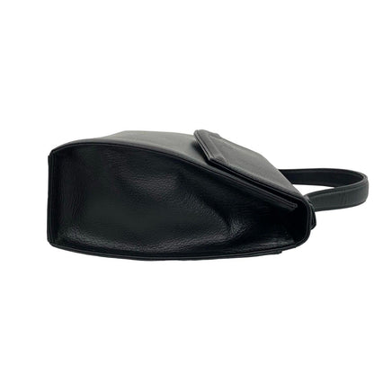 Saint Laurent Vintage YSL Logo Leather Tote Bag Black — view 6