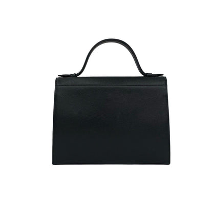 Saint Laurent Vintage YSL Logo Leather Tote Bag Black — view 3
