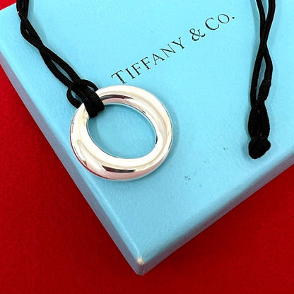 Tiffany & Co Vintage Seviana Necklace 925 Sterling Silver Pendant Choker