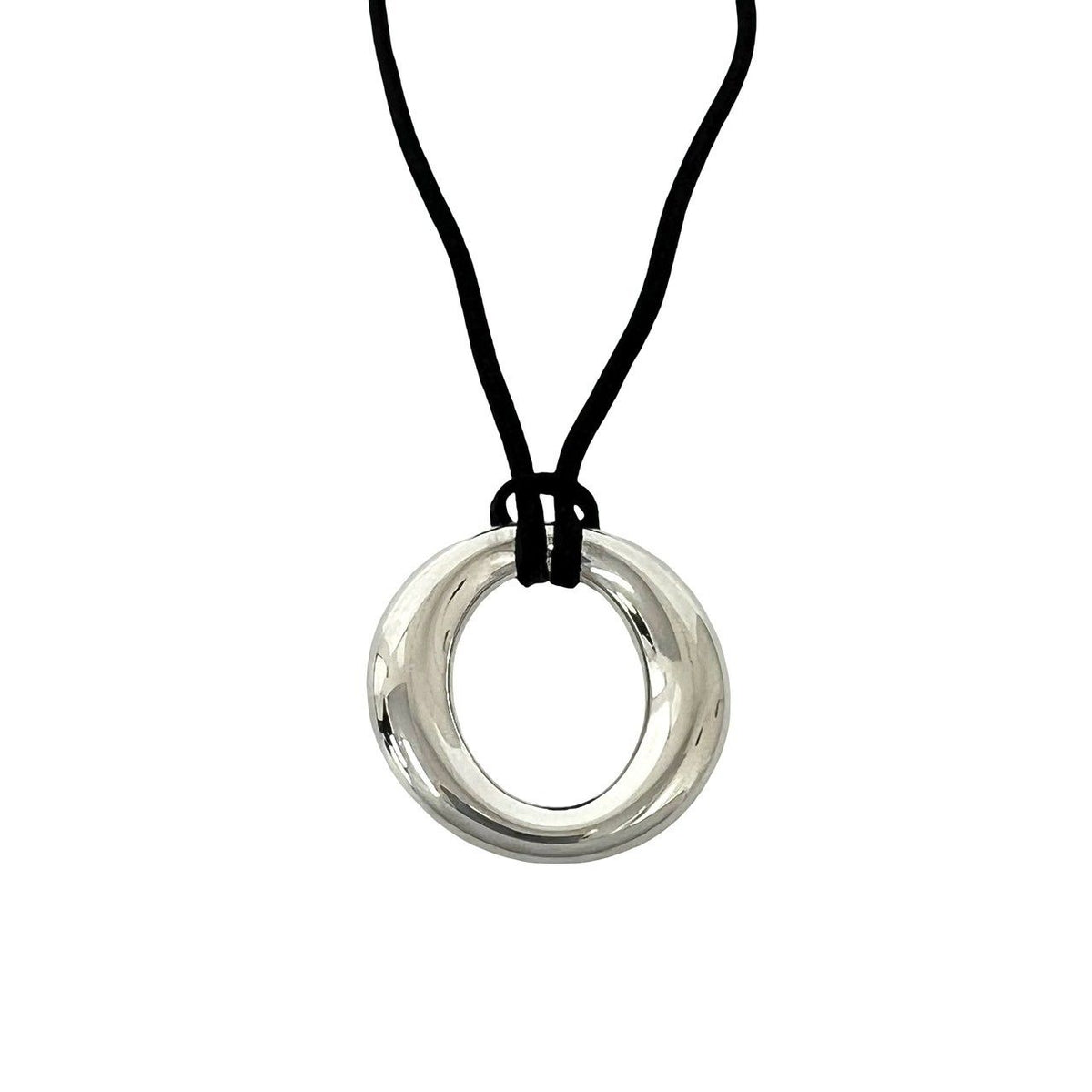 Tiffany & Co Vintage Seviana Necklace 925 Sterling Silver Pendant Choker — view 4