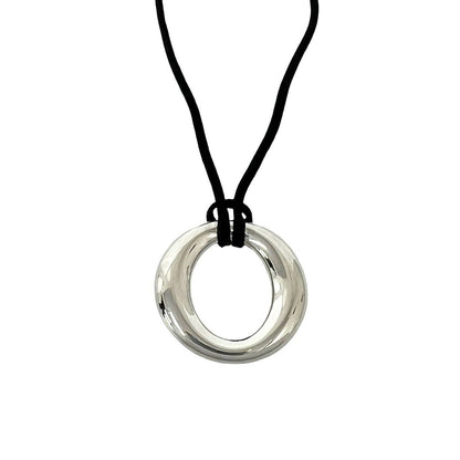 Tiffany & Co Vintage Seviana Necklace 925 Sterling Silver Pendant Choker — view 4