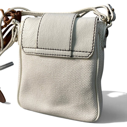 Dolce & Gabbana I7 Leather Buckle Shoulder Pouch Vintage Poach D&G White Charm — view 4