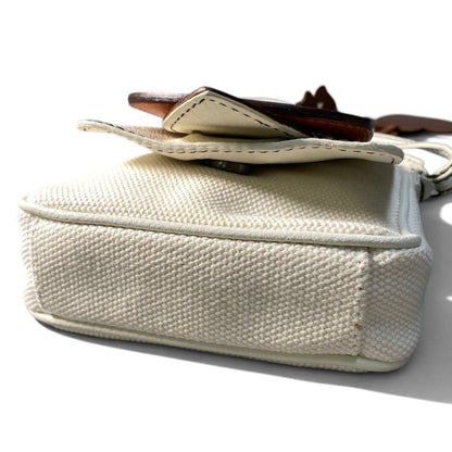 Dolce & Gabbana I7 Leather Buckle Shoulder Pouch Vintage Poach D&G White Charm — view 5